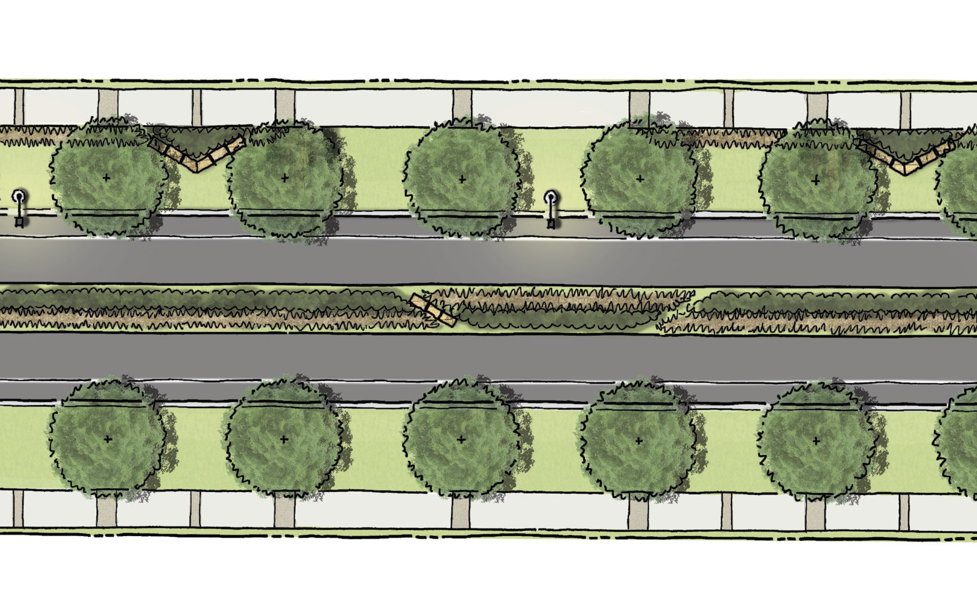 Rendering: Midblock Section